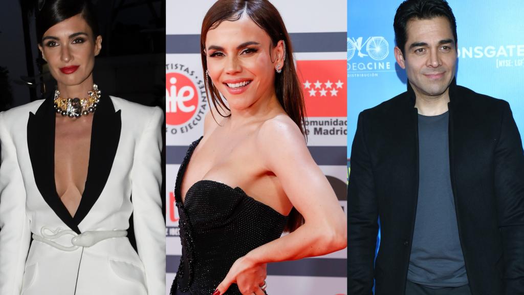 Paz Vega, Carolina Gaitán y Omar Chaparro en un montaje de BLUPER.