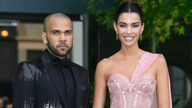 Joana Sanz y Dani Alves en Londres en 2011.