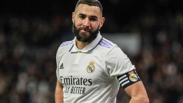 Karim Benzema, en un partido del Real Madrid de la temporada 2022/2023
