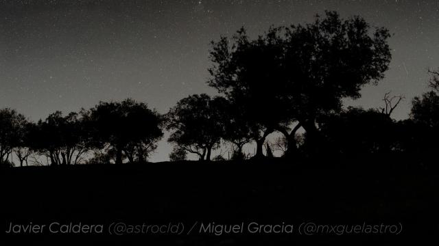 Captura de la astrofotografía de los dos jóvenes extremeños