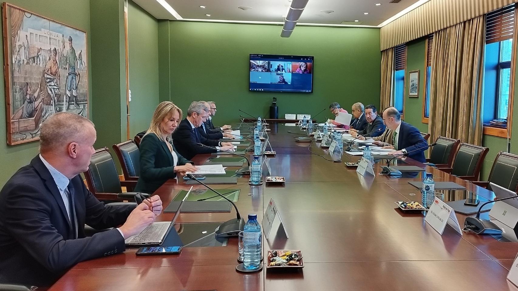 Consejo de la Autoridad Portuaria de Vigo celebrado hoy.