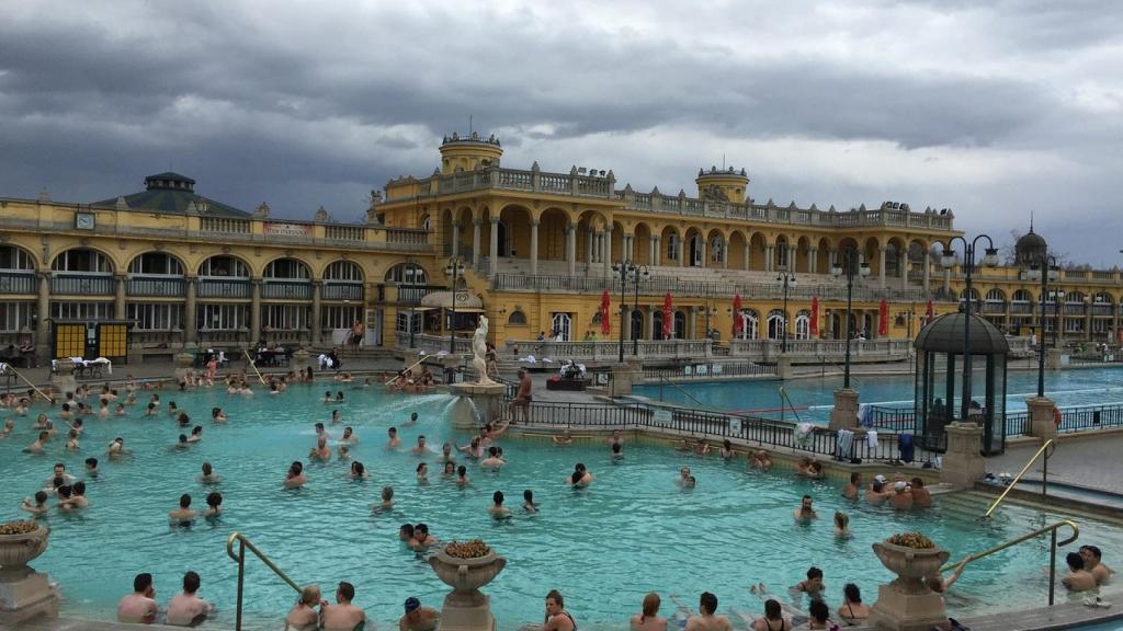 Baños Széchenyi, en Budapest (Hungría)