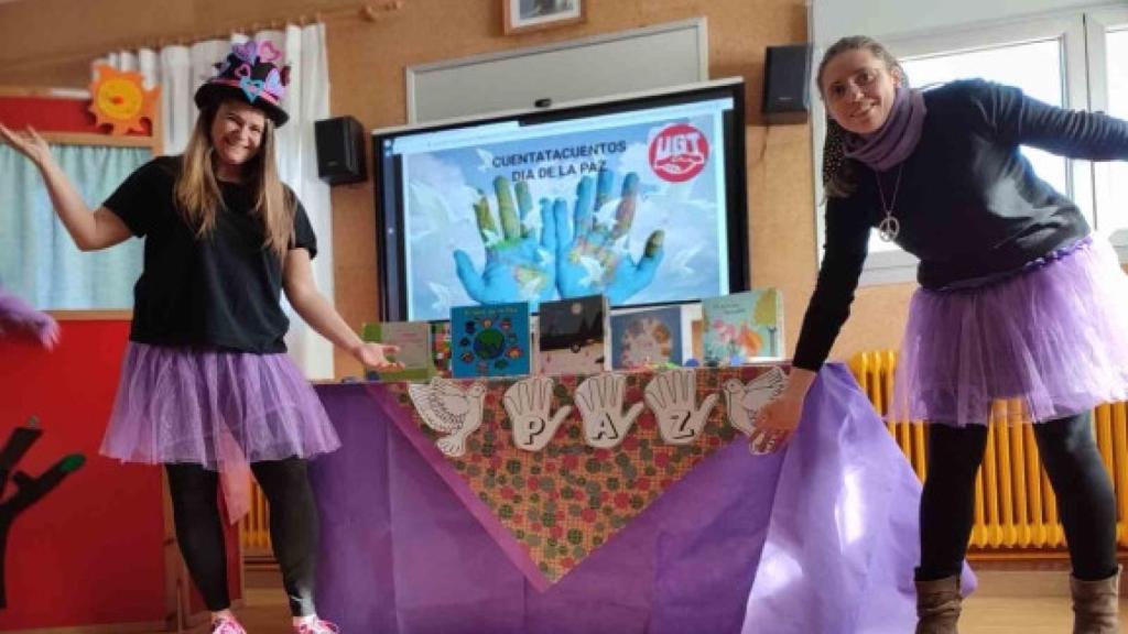 Nieves Poudereux y Miriam Hernández en el cuenta juegos