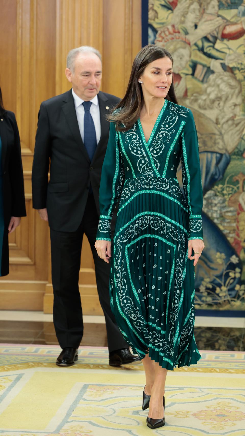 Letizia en el palacio de la Zarzuela.