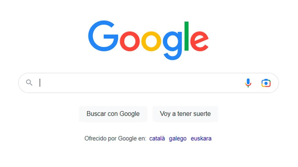 El botón de probar suerte en Google