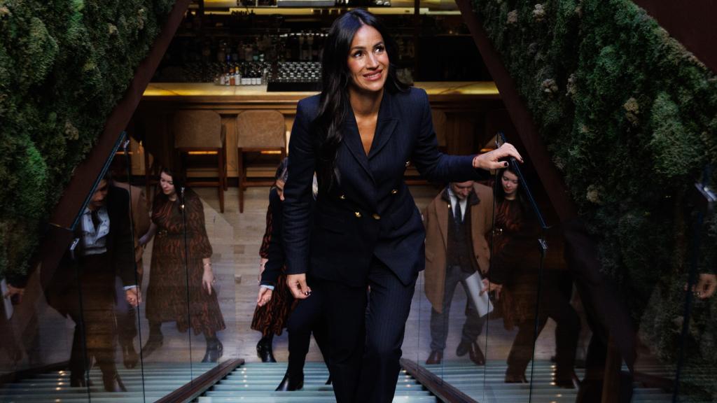 La vicealcaldesa de Madrid, Begoña Villacís, a su llegada a una rueda de prensa, en el Hotel Urso, a 1 de febrero de 2023, en Madrid.