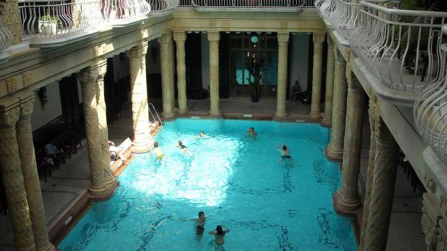Baños Széchenyi, en Budapest (Hungría)