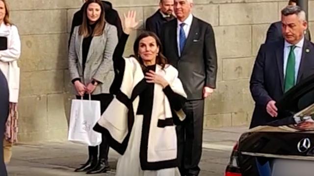 Letizia en el acto de la AECC.