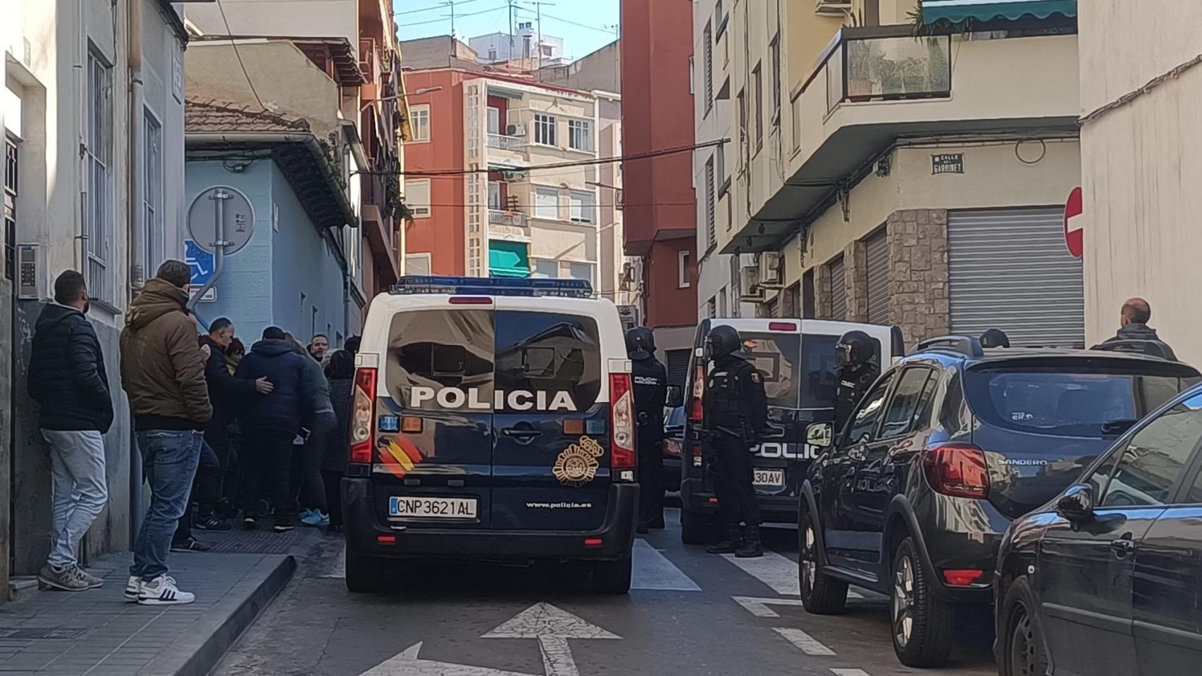 Imagen de archivo de una actuación policial ante una okupación.