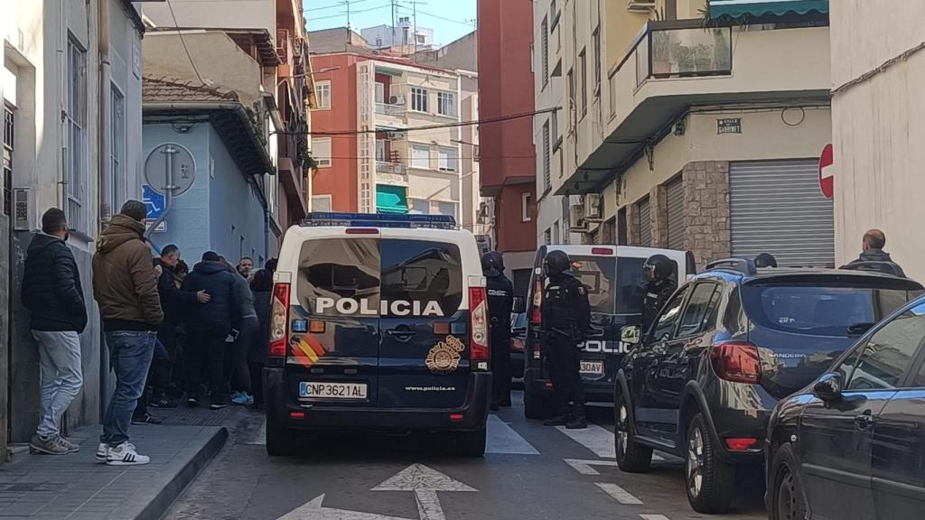 Imagen de archivo de una actuación policial ante una okupación.