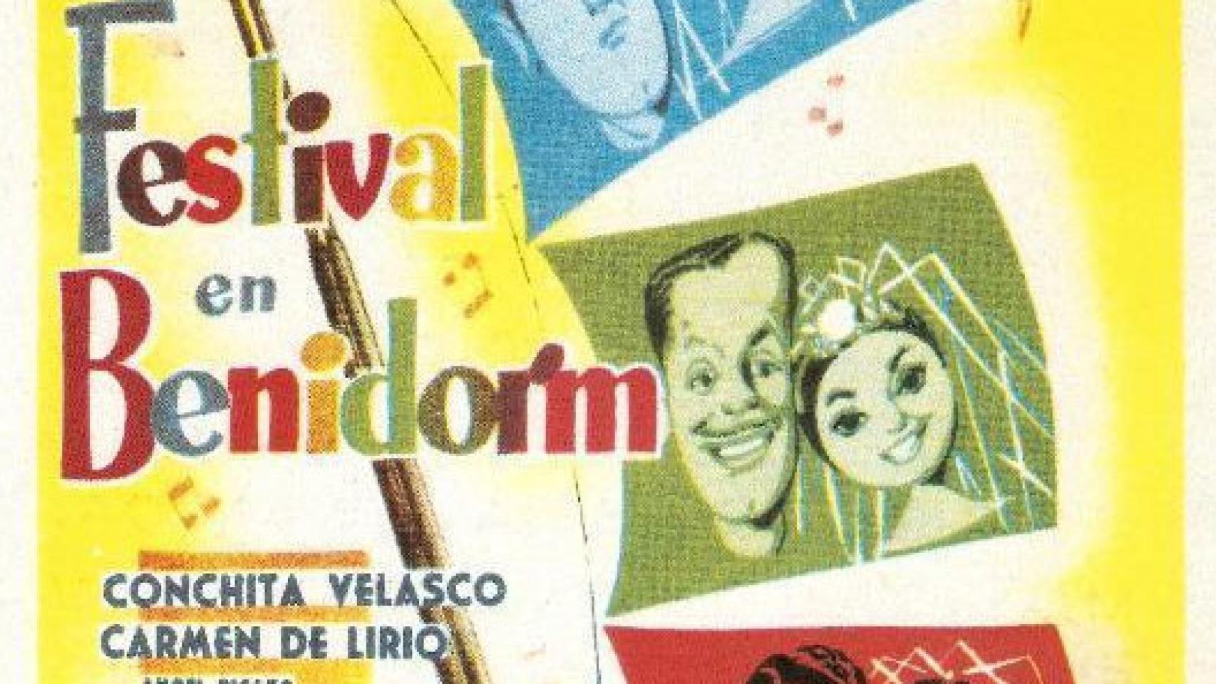 Imagen del cartel de ‘Festival en Benidorm’