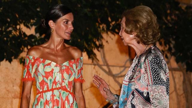 La reina Letizia y la Emérita Sofía en Palma de Mallorca.