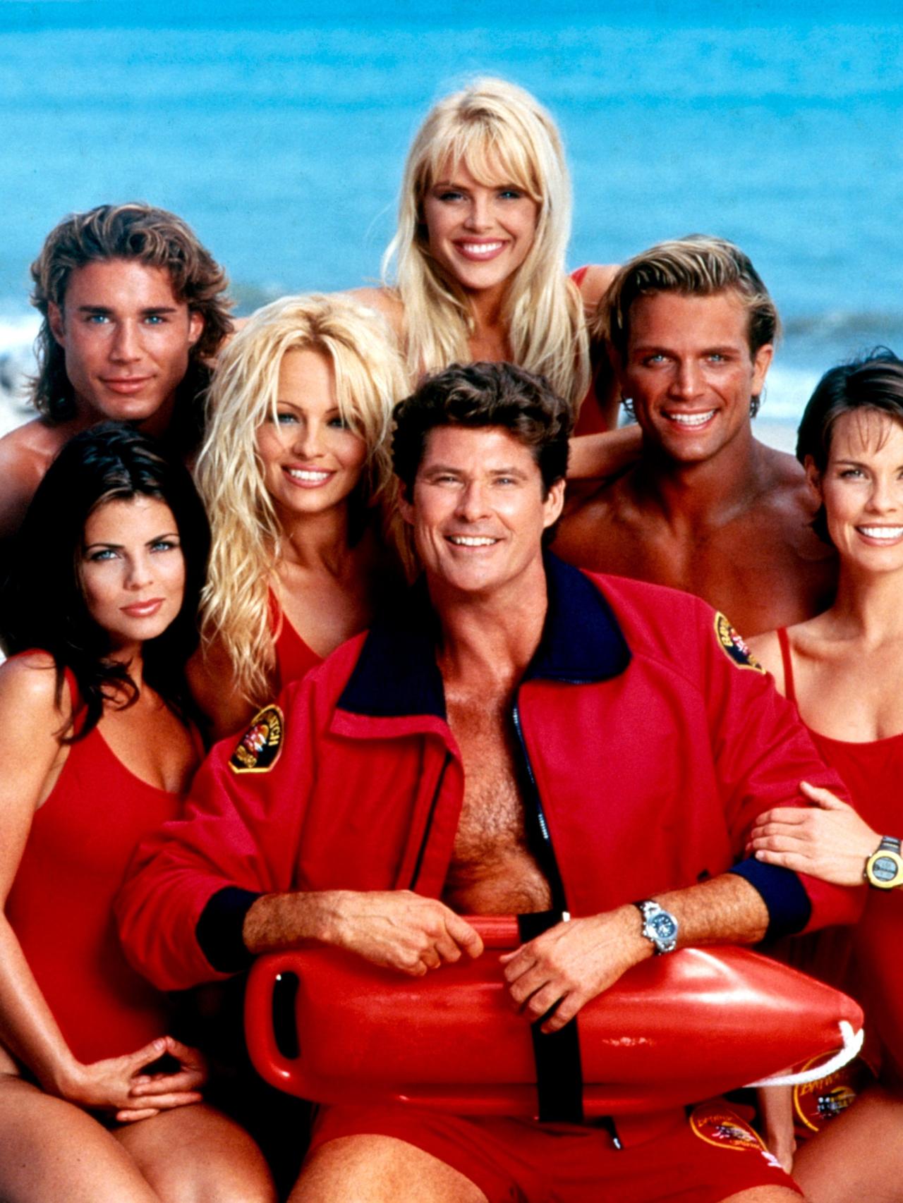 Pamela Anderson cuando participó en 'Los vigilantes de la playa'.