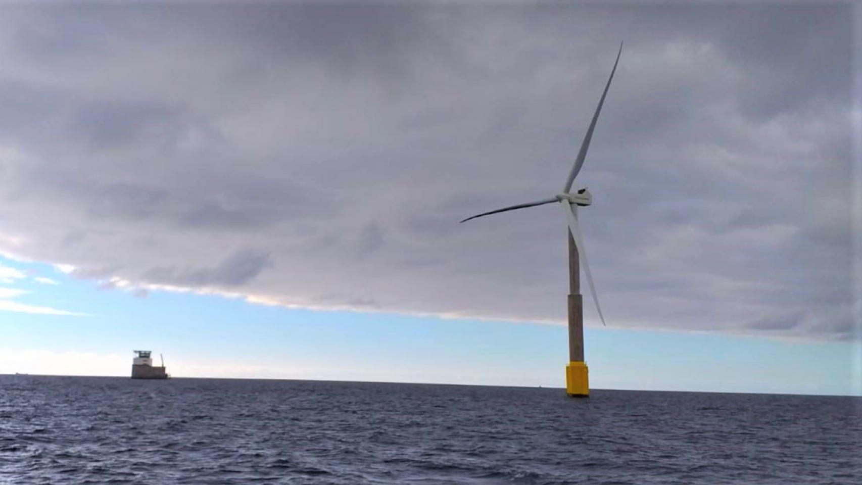Aerogenerador de energía eólica marina.
