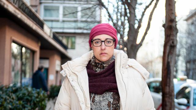 Esther Sanz, vecina de Fuente el Saz de Jarama enferma de cáncer.