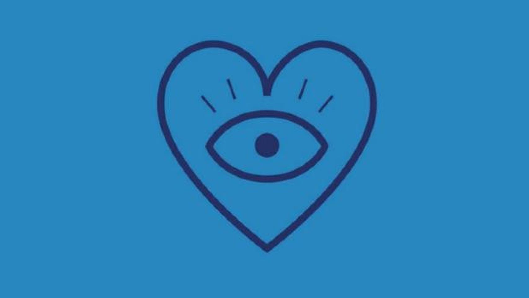 En esta imagen hay dos figuras: un corazón o un ojo, ¿qué viste primero?