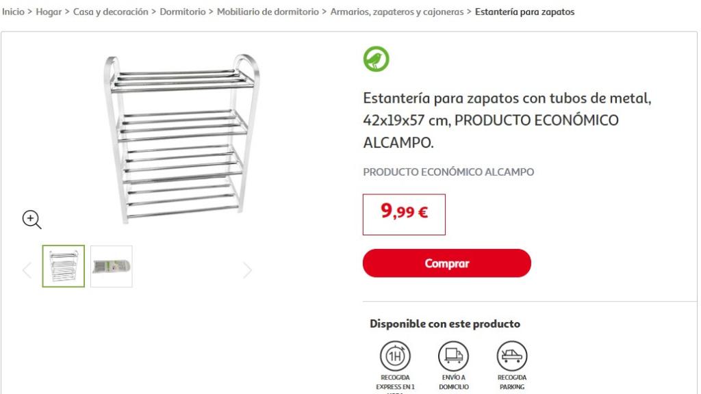 Estantería para zapatos.