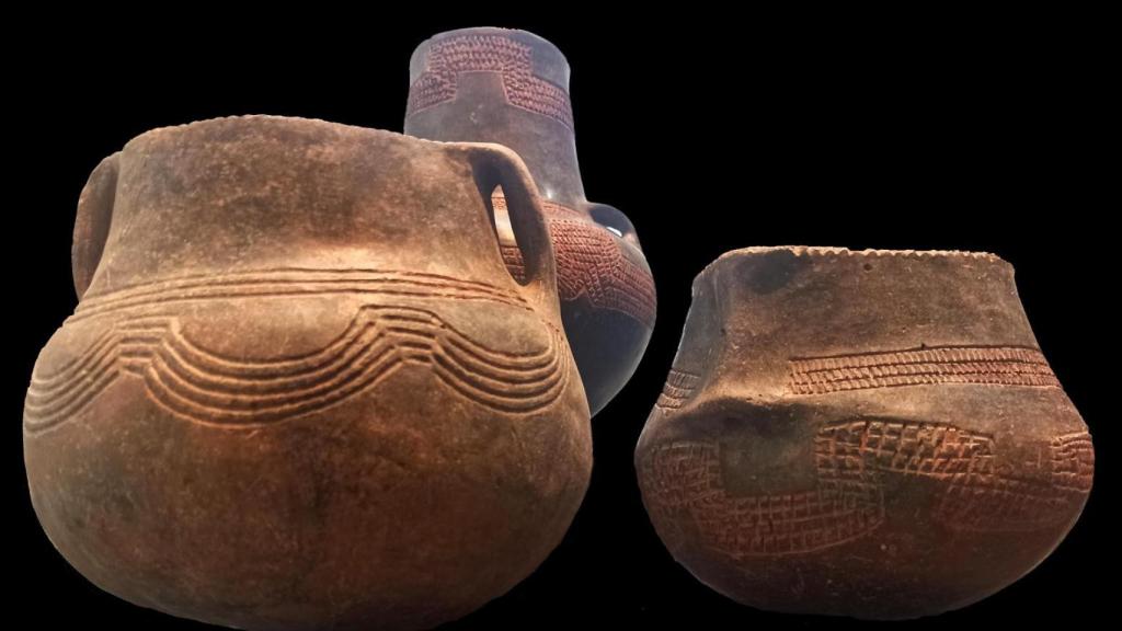 Piezas encontradas en el Tajo de Jorox, en Alozaina.