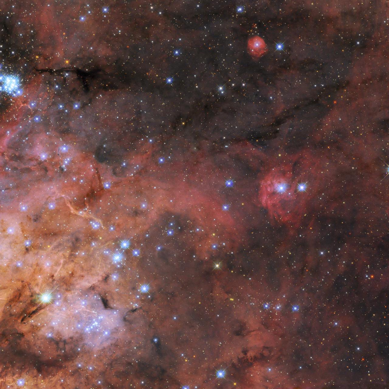 Nebulosa en una imagen sin recortar.