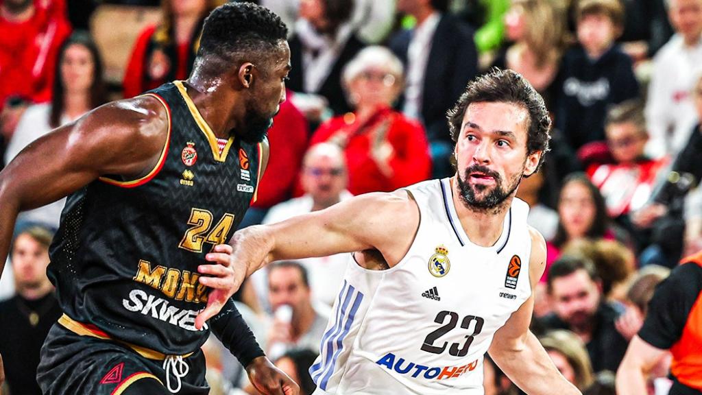 Llull, en el partido contra el AS Monaco.
