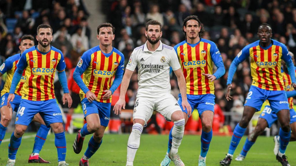 Nacho Fernández durante un momento del Real Madrid - Valencia