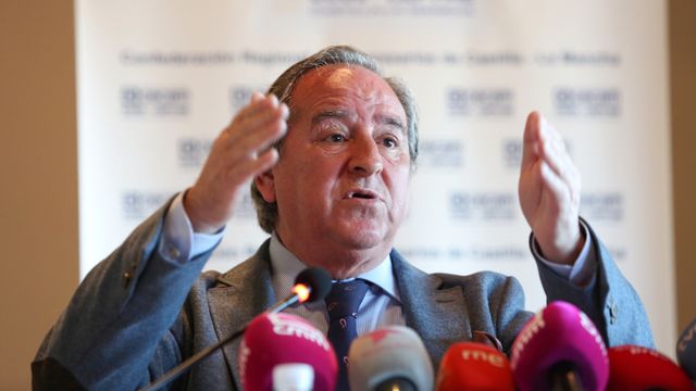 Ángel Nicolás, presidente de la Confederación Regional de Empresarios de Castilla-La Mancha (CECAM).