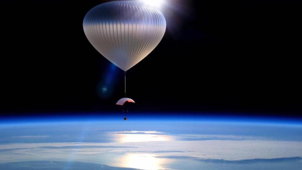 Un globo de la empresa World View.