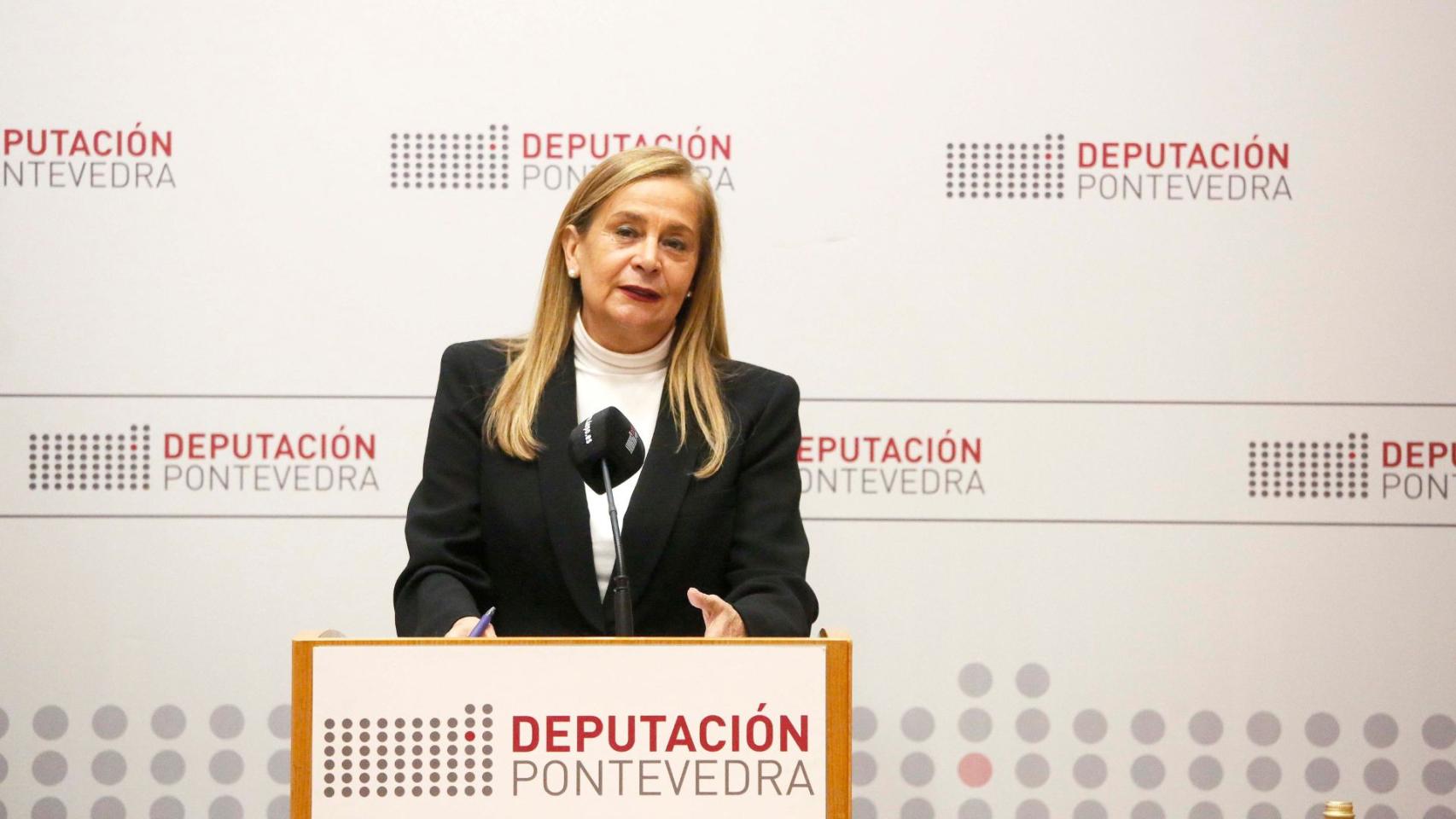 La presidenta de la Diputación de Pontevedra, Carmela Silva.