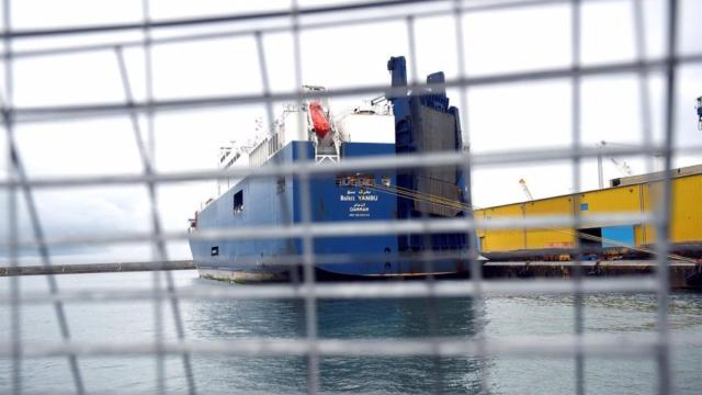 El barco Bahri Yanbu, sospechoso de cargar armas.