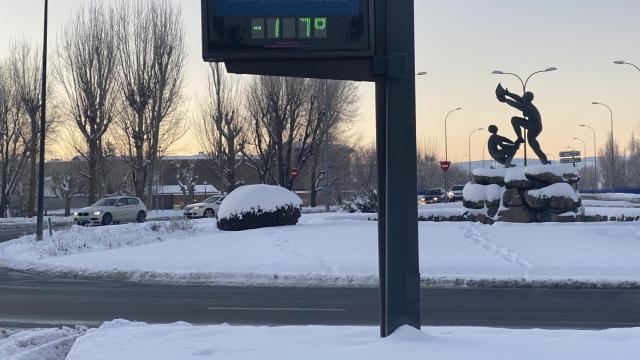 Imagen de archivo de una nevada en Ávila.