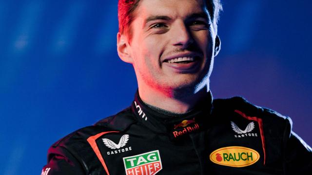 Max Verstappen, en la presentación de Red Bull