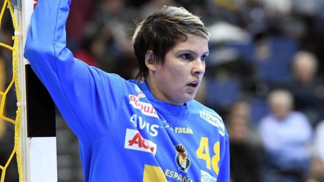 Darly Zoqbi durante un partido con la selección española