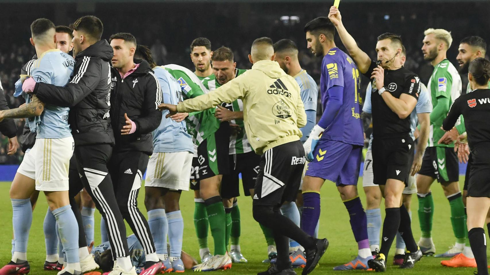 Del Cerro Grande, durante el polémico Betis - Celta de Vigo de La Liga 2022/2023