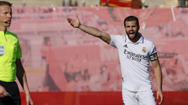 Nacho, en el partido ante el Mallorca.