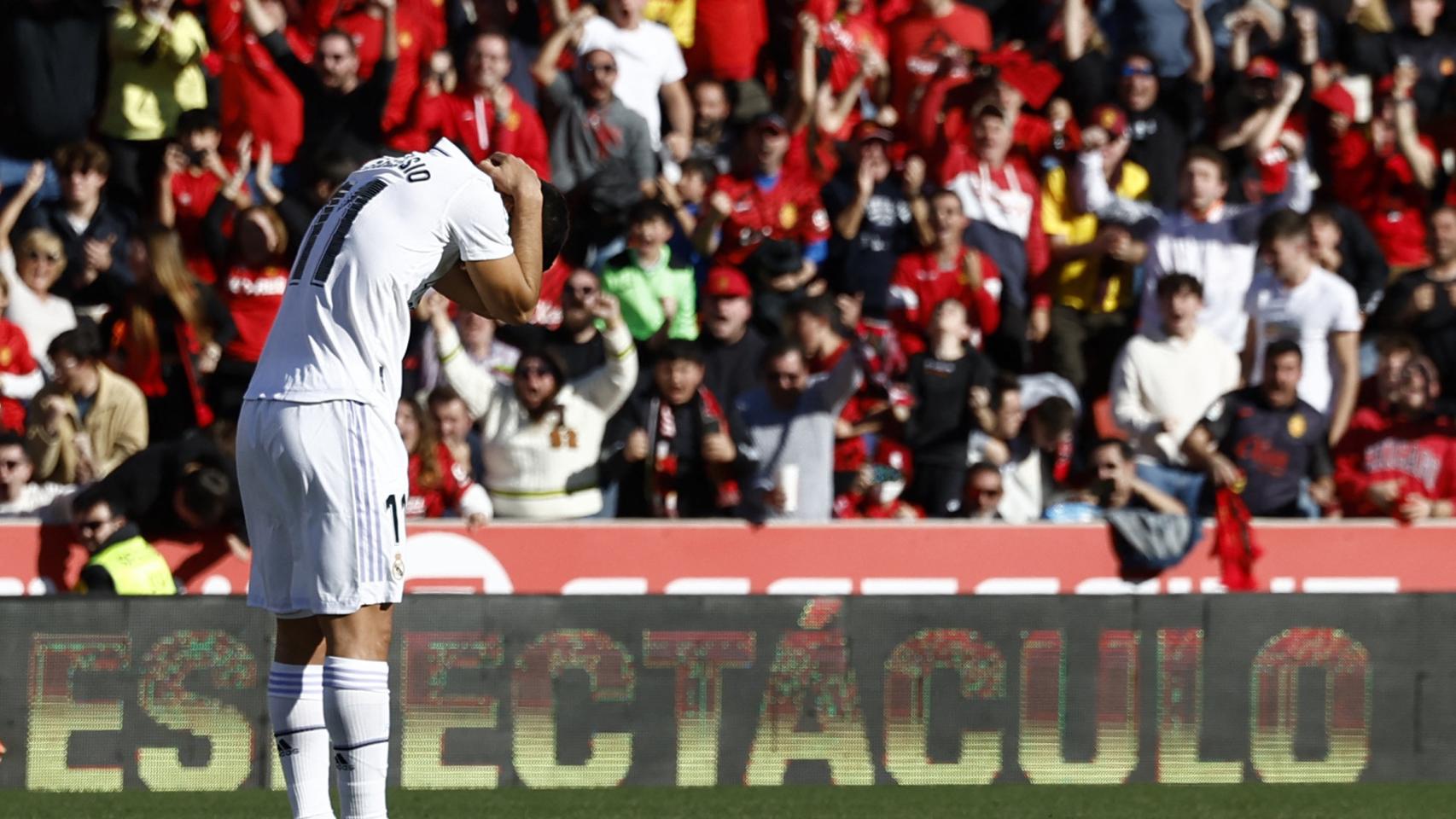 Marco Asensio, tras fallar el penalti ante el Mallorca.
