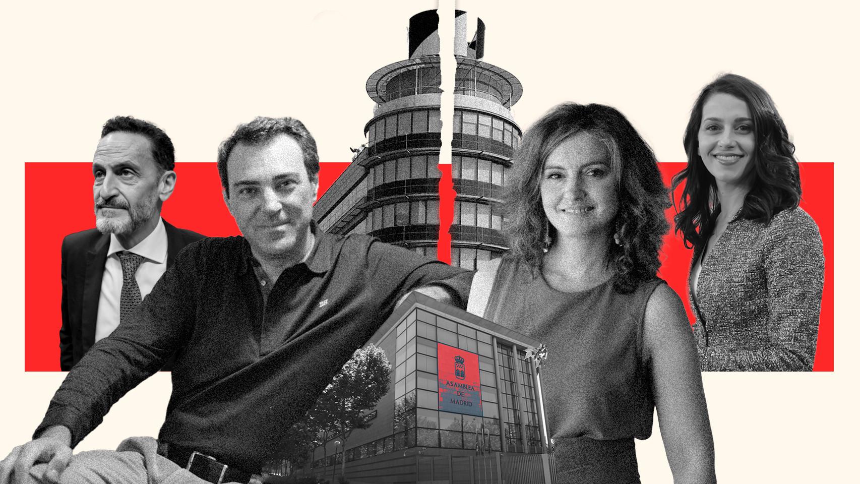 Edmundo Bal, Juan Carlos Bermejo, Aruca Gómez e Inés Arrimadas.