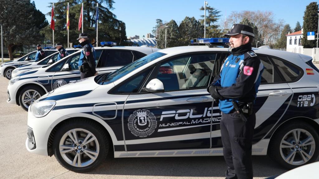 Coches patrulla de la Policía de Madrid
