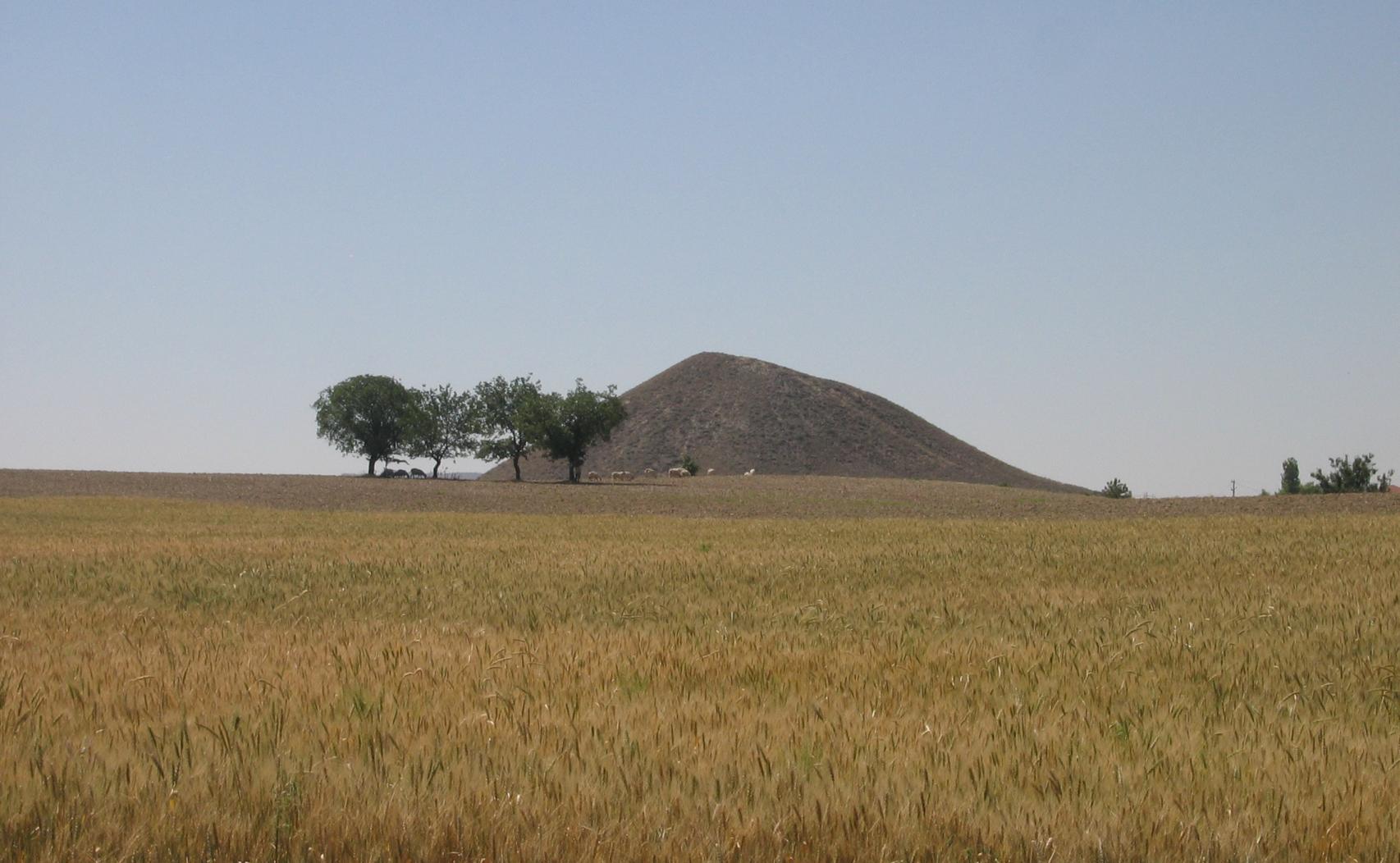 Paisaje en torno al yacimiento de Gordion.