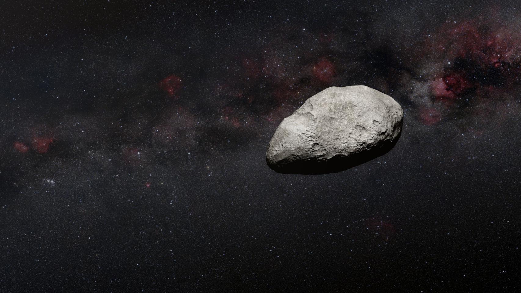 La imagen del asteroide detectado.