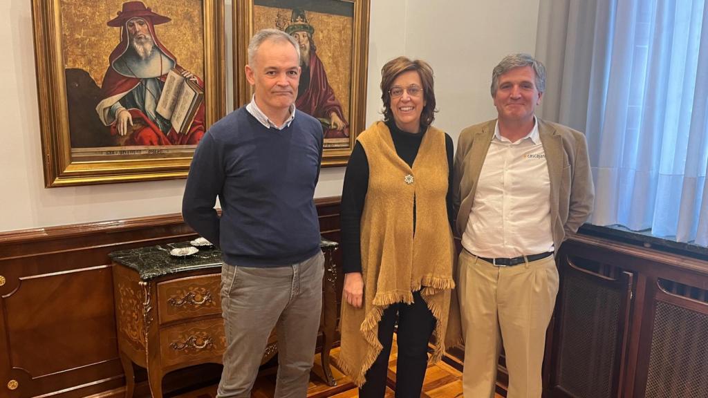 Imagen de la reunión entre la Diputación de Palencia y Cascajares.