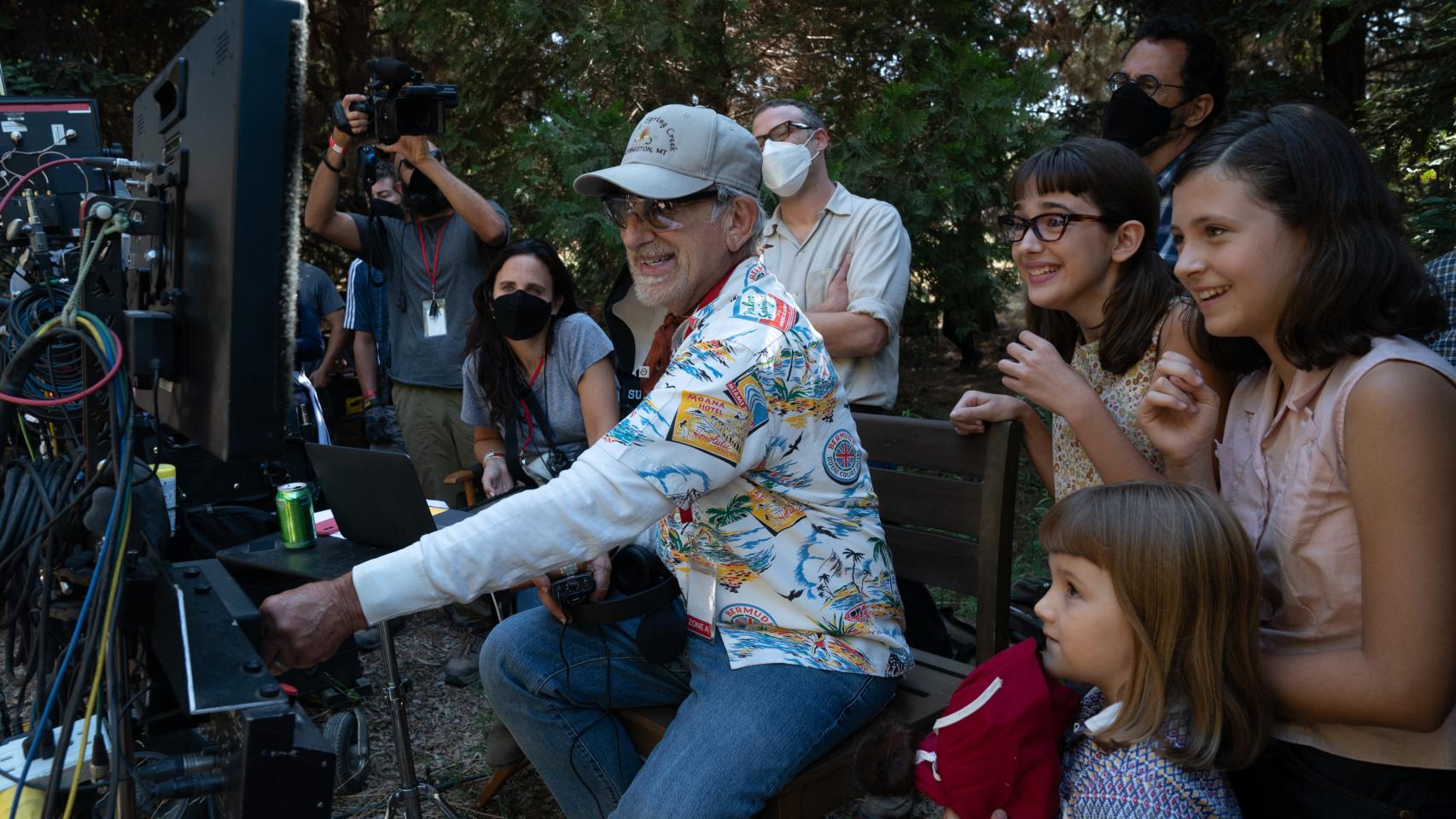 Spielberg, en el rodaje de 'Los Fabelman'