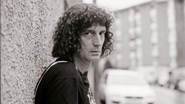 David González en el barrio del Coto (Gijón). Foto: Cesar Tamargo Maltrago