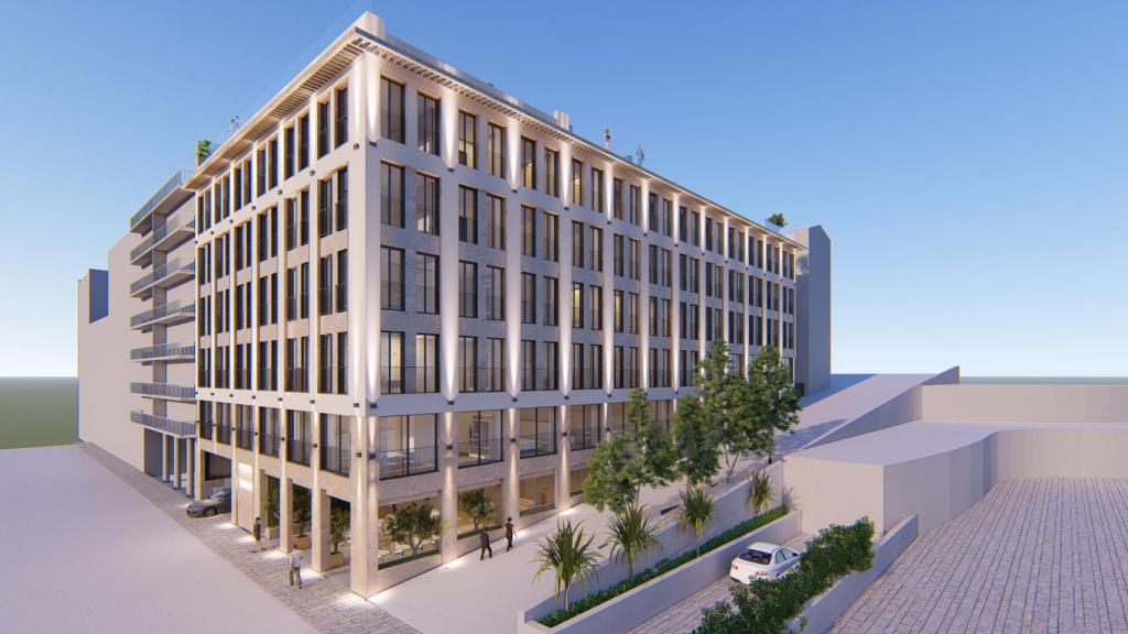 Diseño del hotel de 5 estrellas que Meliá va a explotar en el Centro de Málaga.
