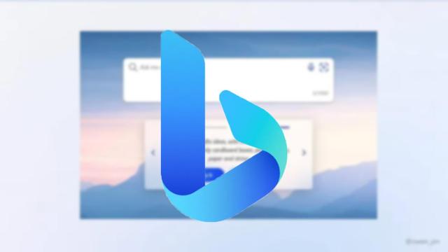 Fotomontaje con el logo de Bing