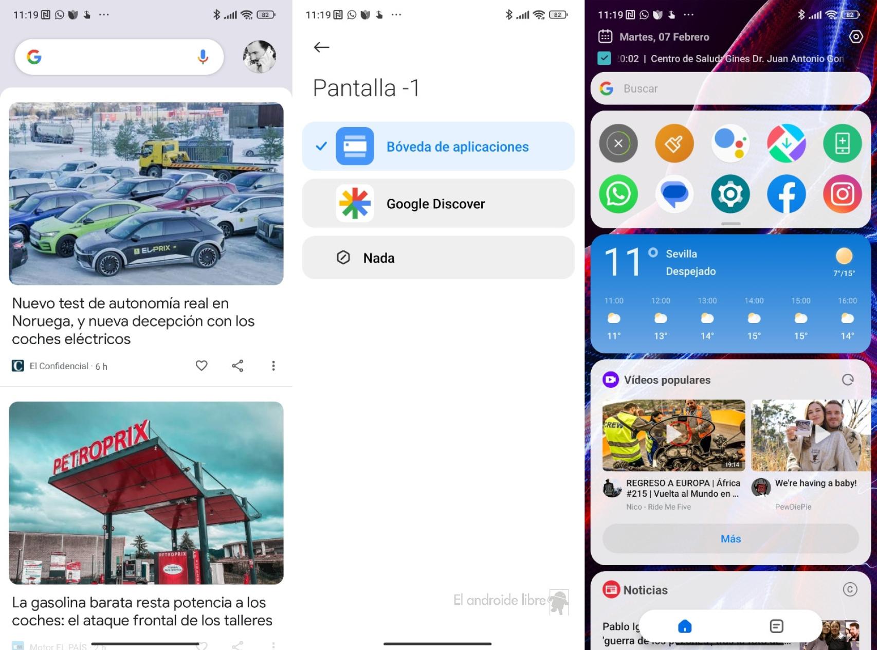 Discover y bóveda de aplicaciones