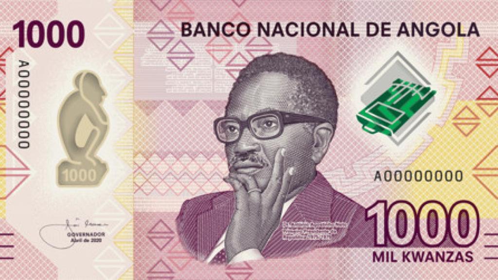 Billete de 1.000 kwanzas.