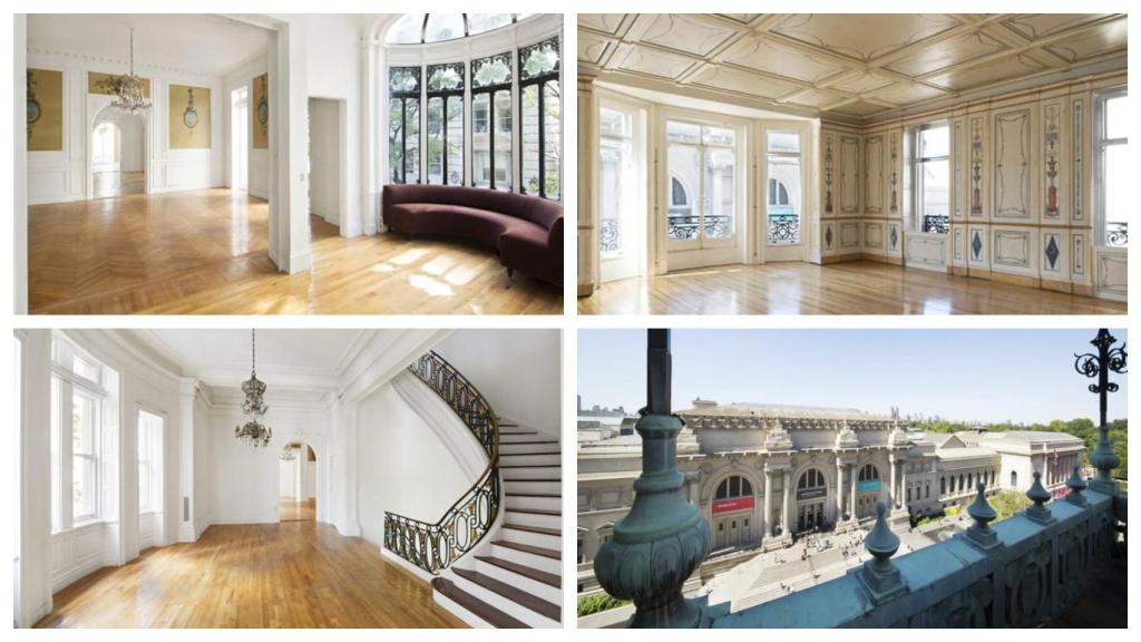 Habitaciones y terrazas de la vivienda que Carlos Slim vende en Nueva York.