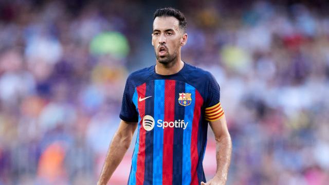 Sergio Busquets durante un partido del Barça