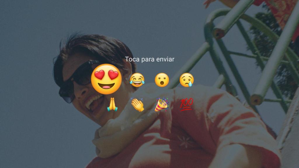 Reacciones a los estados de WhatsApp