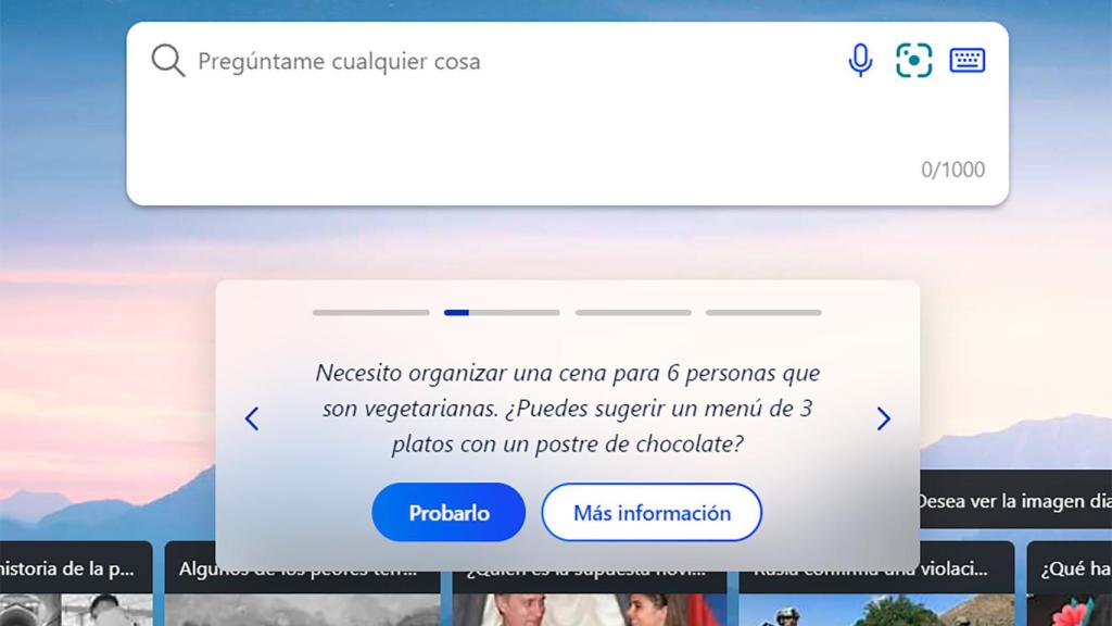 Así se puede probar el nuevo Bing